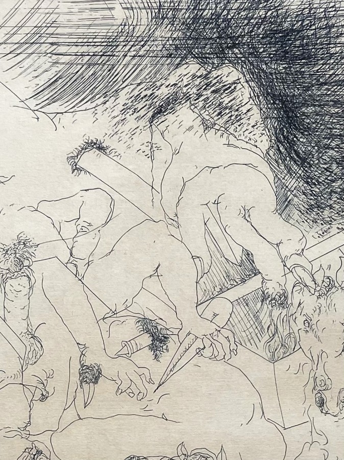 Artwork by Uri Lifschitz, The Binding of Isaac III, Made of Etching