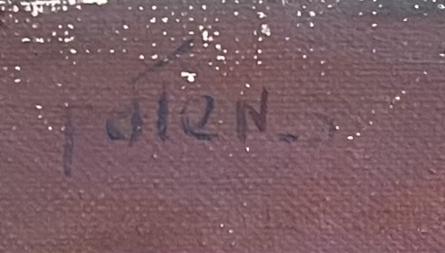 Artwork by David Meshulam, Fish witth a horse tail, Made of Oil On Canvas