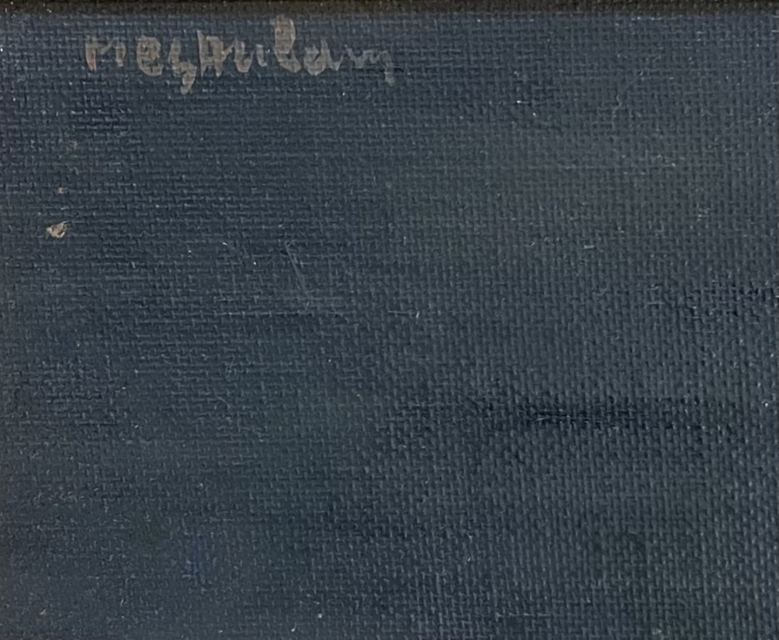 Artwork by David Meshulam, Untitled, Made of Oil On Canvas Mounted On Cardboard