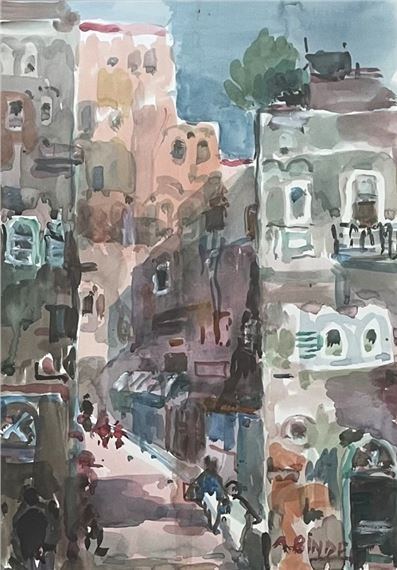 Urban landscape by Avraham Binder