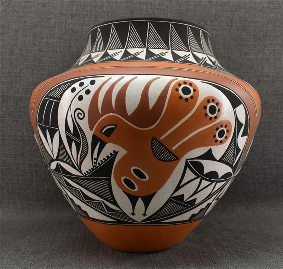 Adrian Trujillo | Acoma Pottery Olla (1990s) | MutualArt