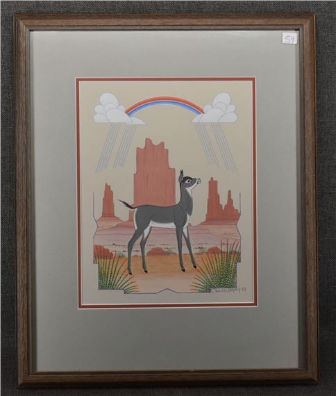 Charlie Begay | Navajo Painting (1989) | MutualArt