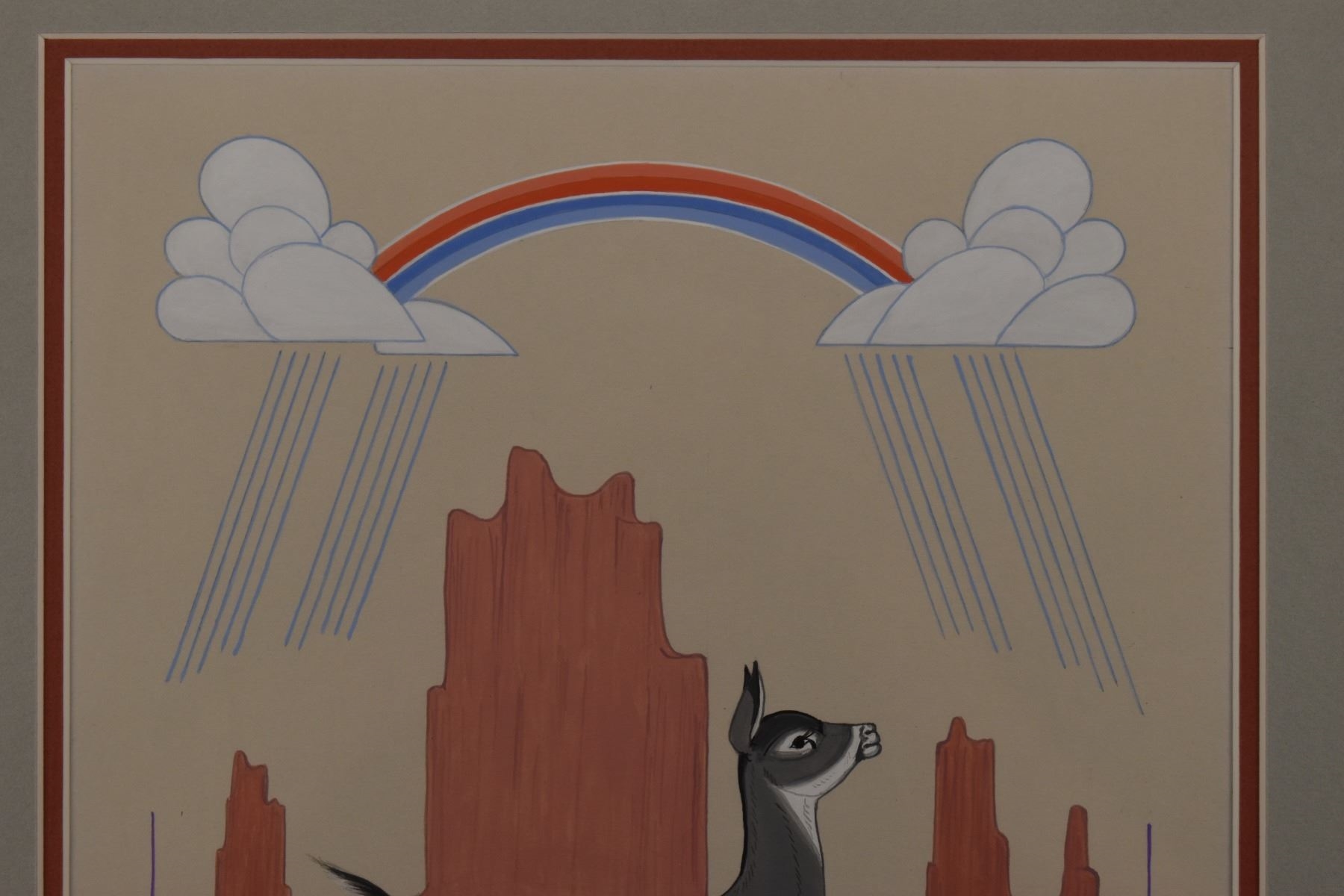 Charlie Begay | Navajo Painting (1989) | MutualArt