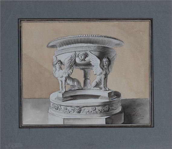 Study of an antique basin by Pierre Lélu