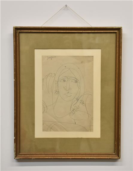 Two Female Heads - Francis Newton Souza