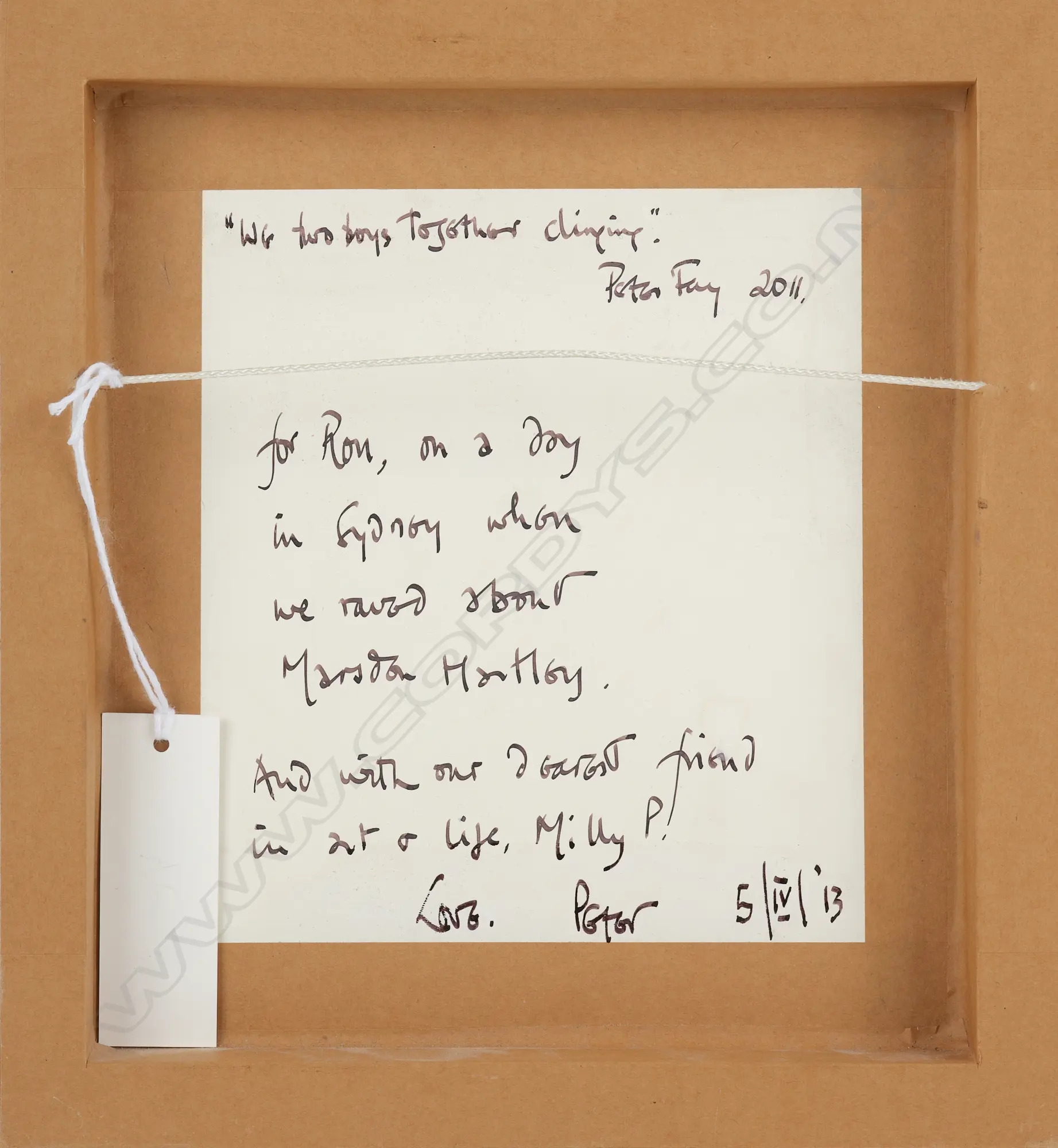 Peter Fay | We two boys together clinging (2011) | MutualArt