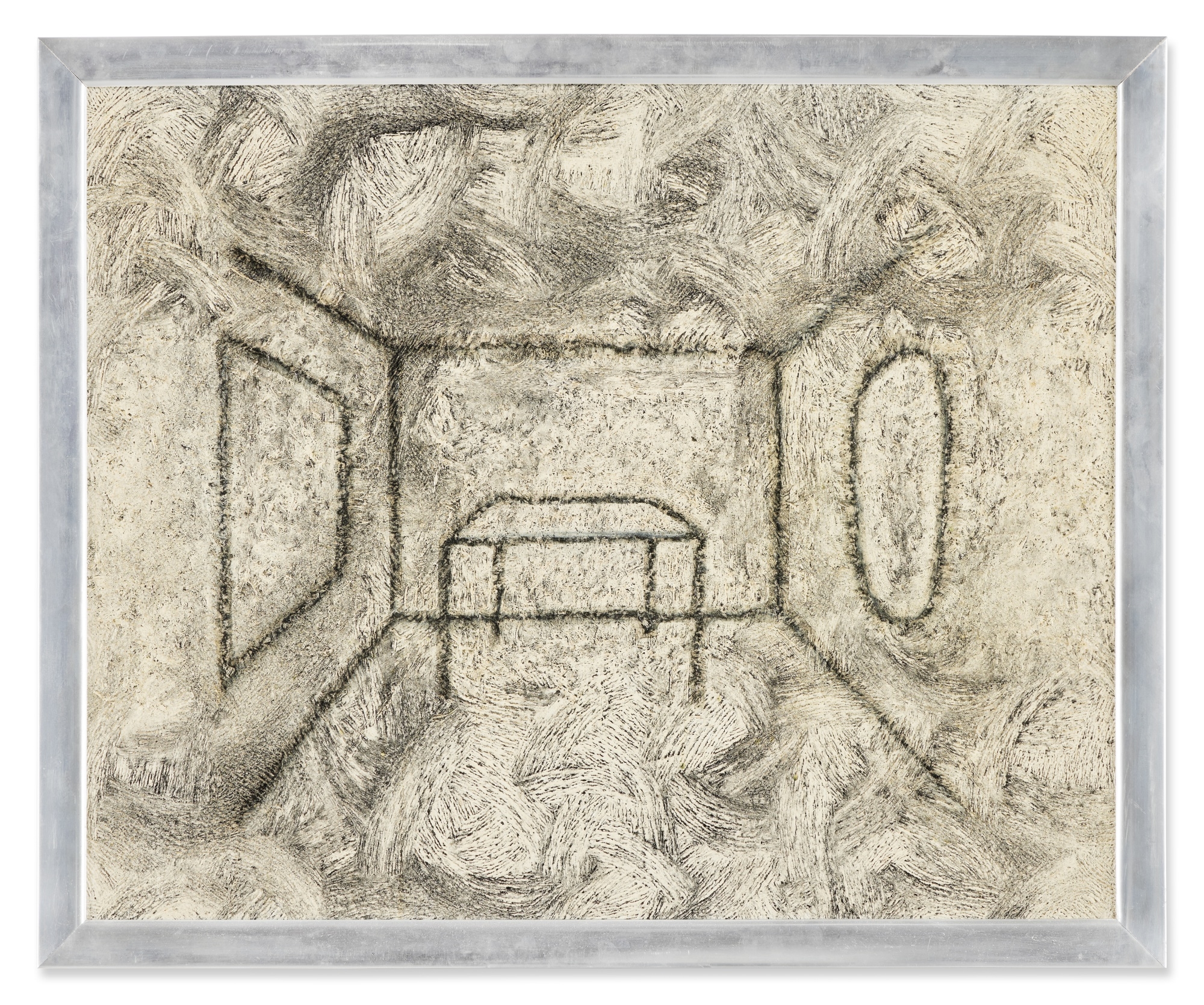 Artwork by Richard Artschwager, Table, Mirror, Mirror, Made of acrylic on Celotex