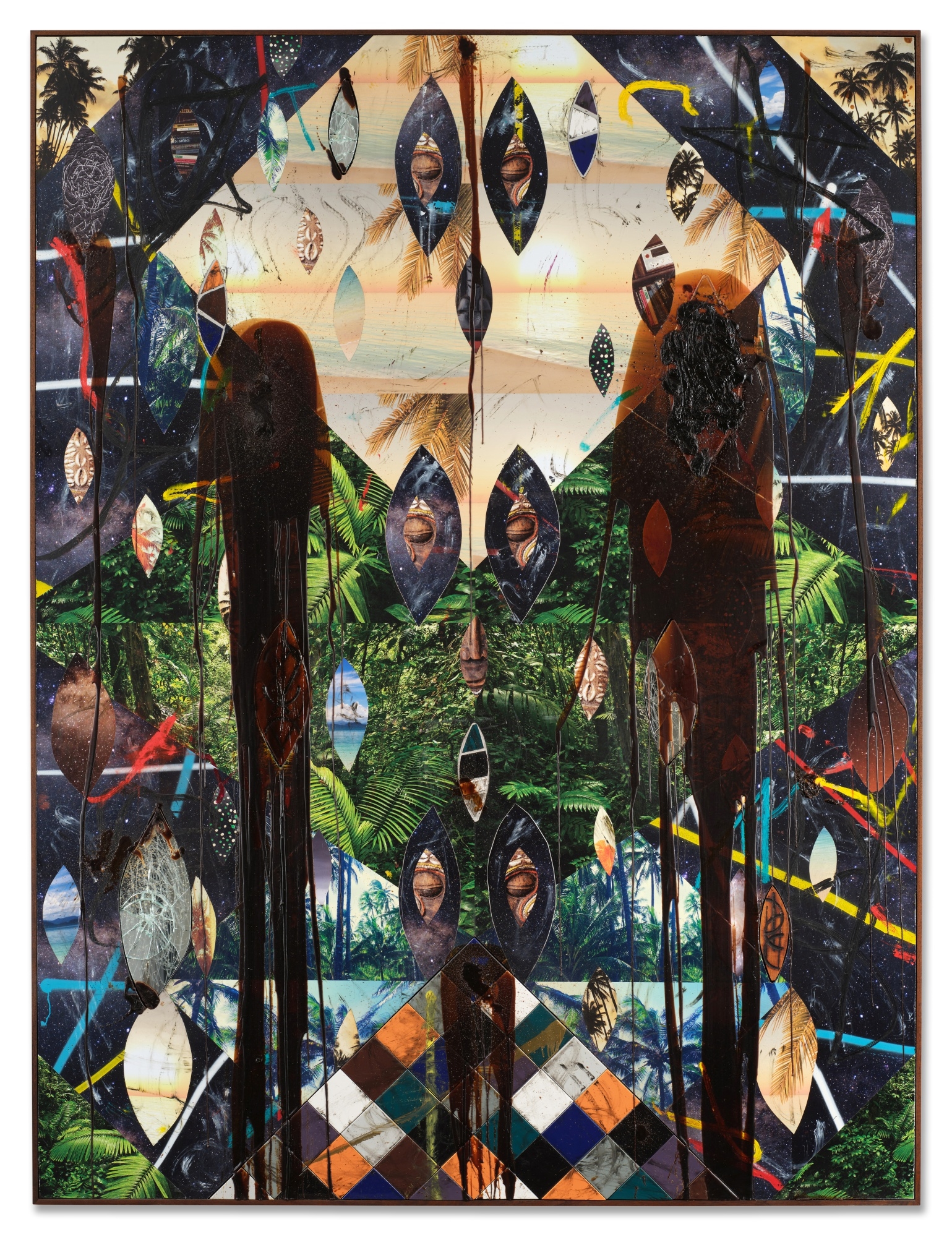 Rashid Johnson | Untitled Escape Collage | MutualArt