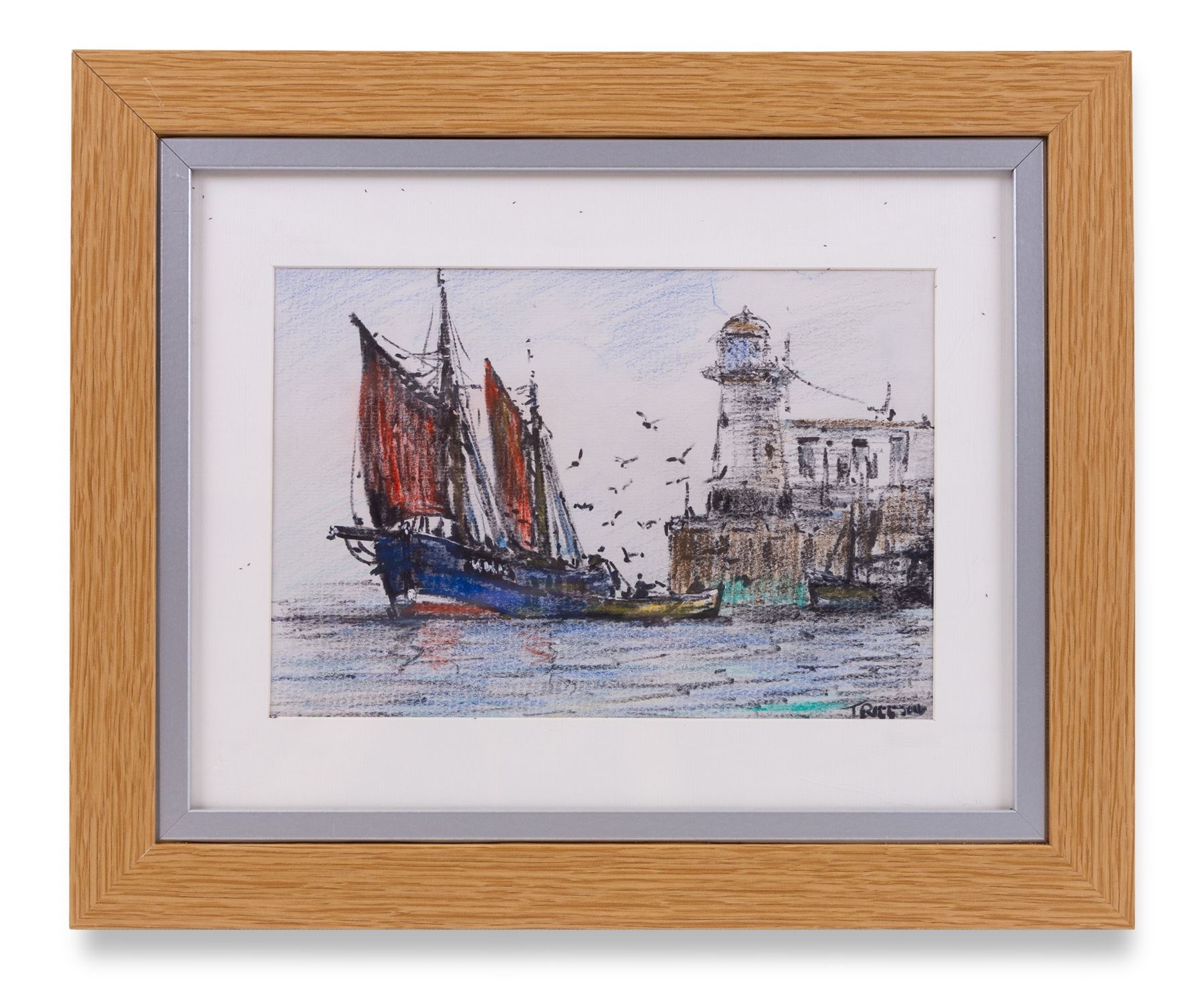 Jack Rigg | Boats Rounding a Lighthouse | MutualArt