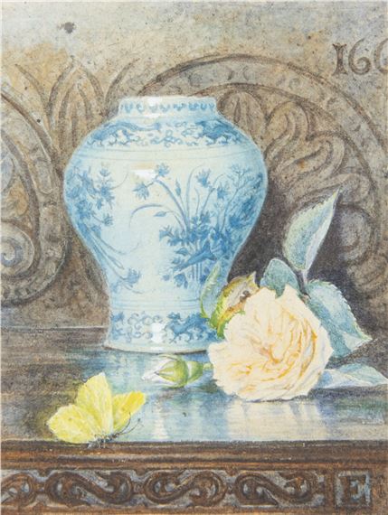 Rose Emily Stanton | A Blue Delft Vase | MutualArt