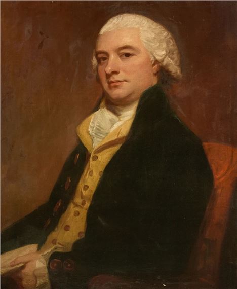 Portrait of Oliver Farrer by George Romney, probably painted in 1787