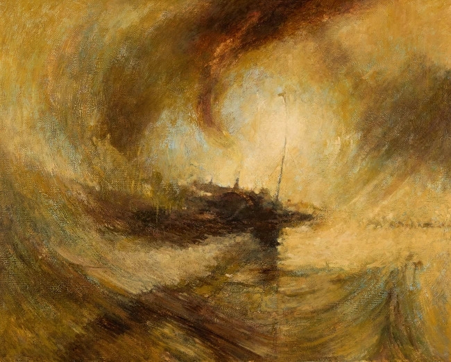 Artwork by Joseph Mallord William Turner, Snow Storm: Steam-Boat off a Harbour's Mouth, Made of Oil On Canvas