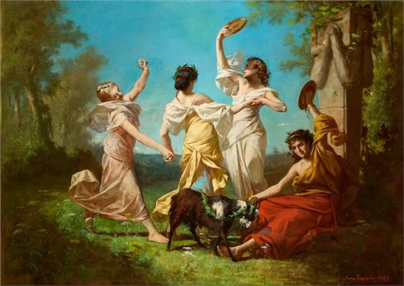 The Dance of the Nymphs by Alexandre Serres, 1883