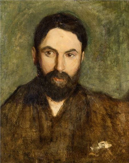 Portrait of a gentleman with a beard, bust-length - Edgar Degas