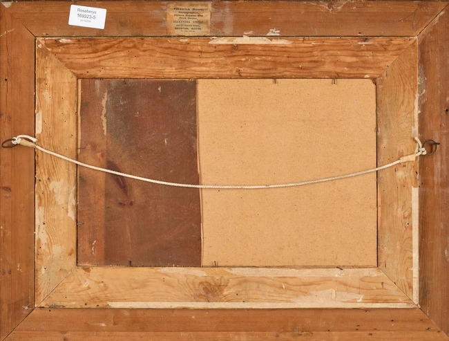 Artwork by Charles Edmund Rowbotham, View of a lake in a mountainous landscape, Made of Oil On Board