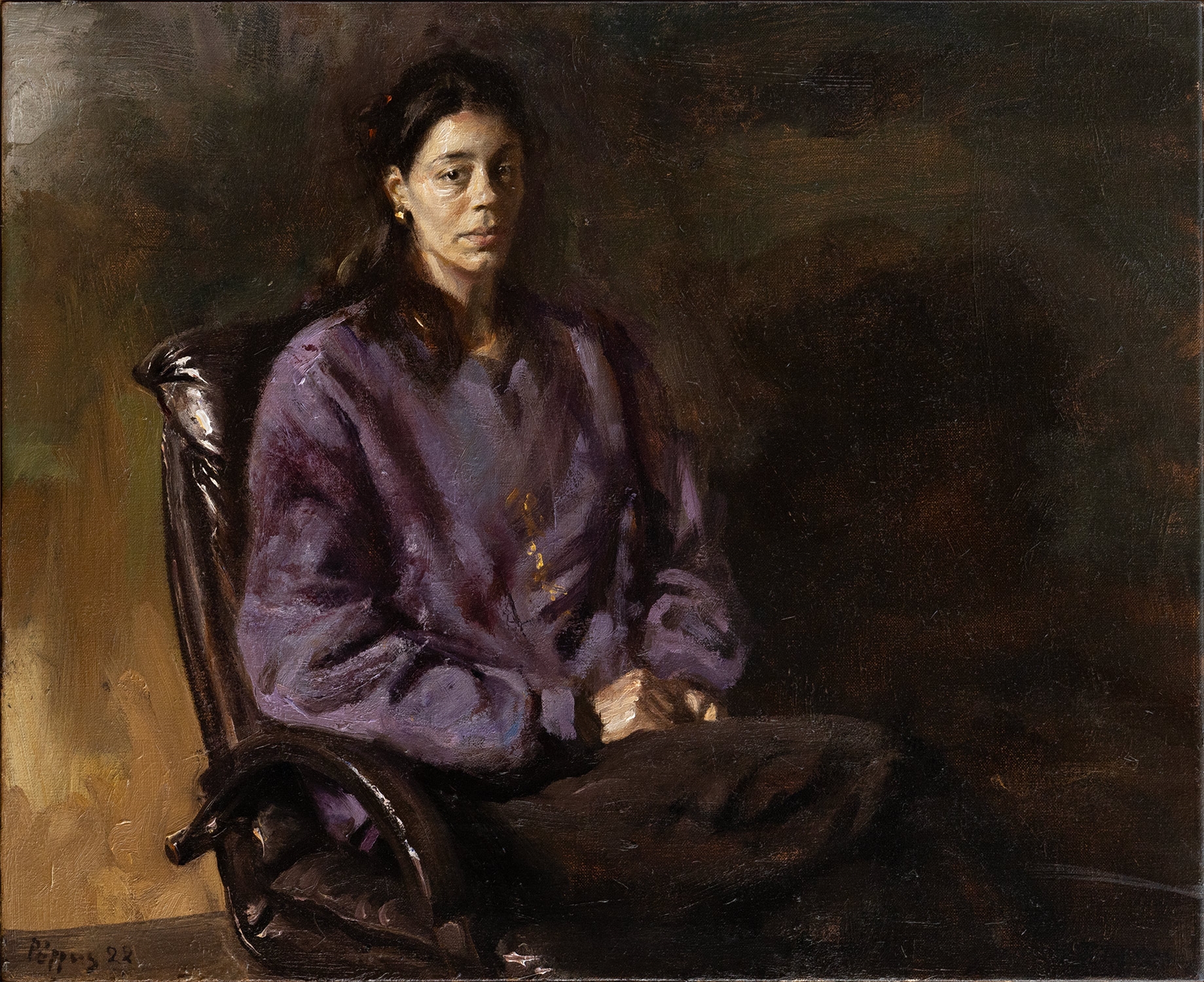George Rorris | Lina in the purple sweatshirt | MutualArt