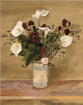 Corfiot vase with calla lilies - Yannis Tsarouchis