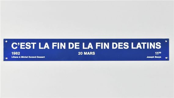 C'est la fin de la fin des latins - Joseph Beuys