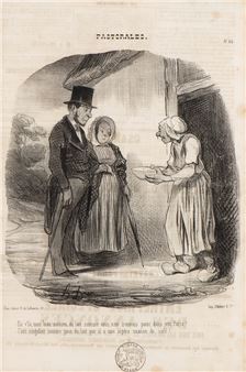 Pastorales, no. 48: En v'ia, mon biau tnosieu, du lait comme vous n'en finde point dans vot Paris - Honoré Daumier