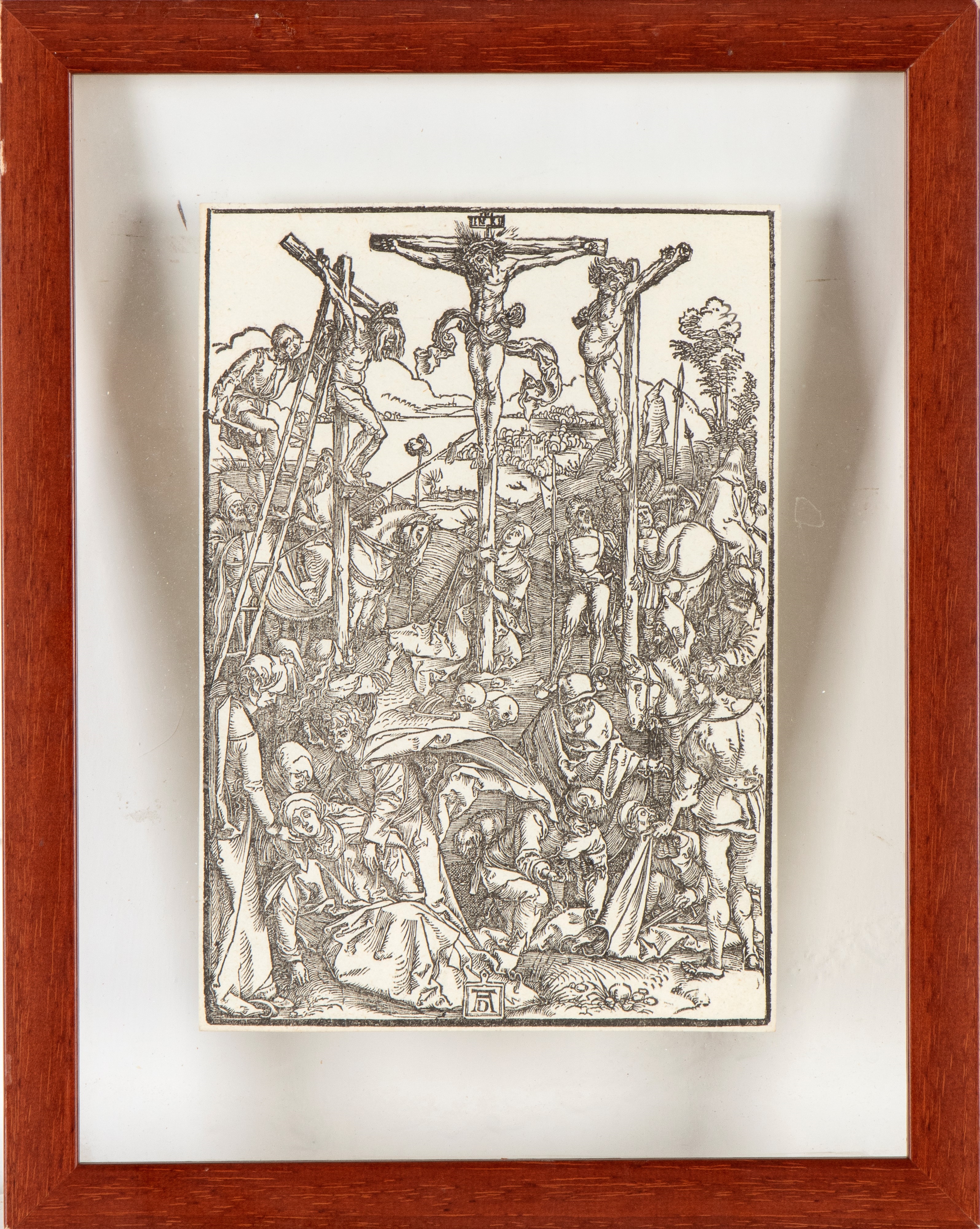 Artwork by Albrecht Dürer, Crucifixion with the Three Crosses (Small Crucifixion, Made of Woodcut