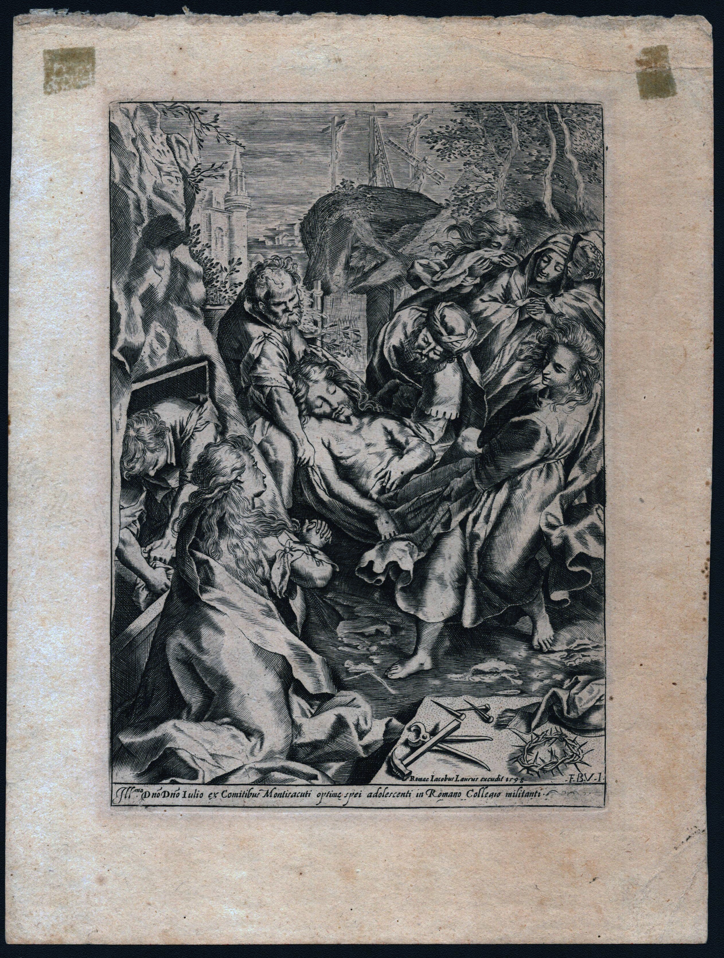 Artwork by Federico Barocci, Deposition, Made of Etching