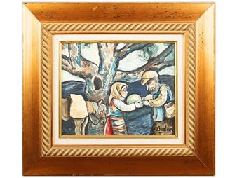 Peasant Figures - David Burliuk