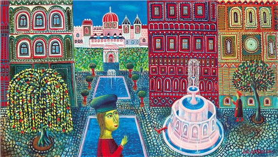 Dante and Beatrice by Tamás Galambos, 1970