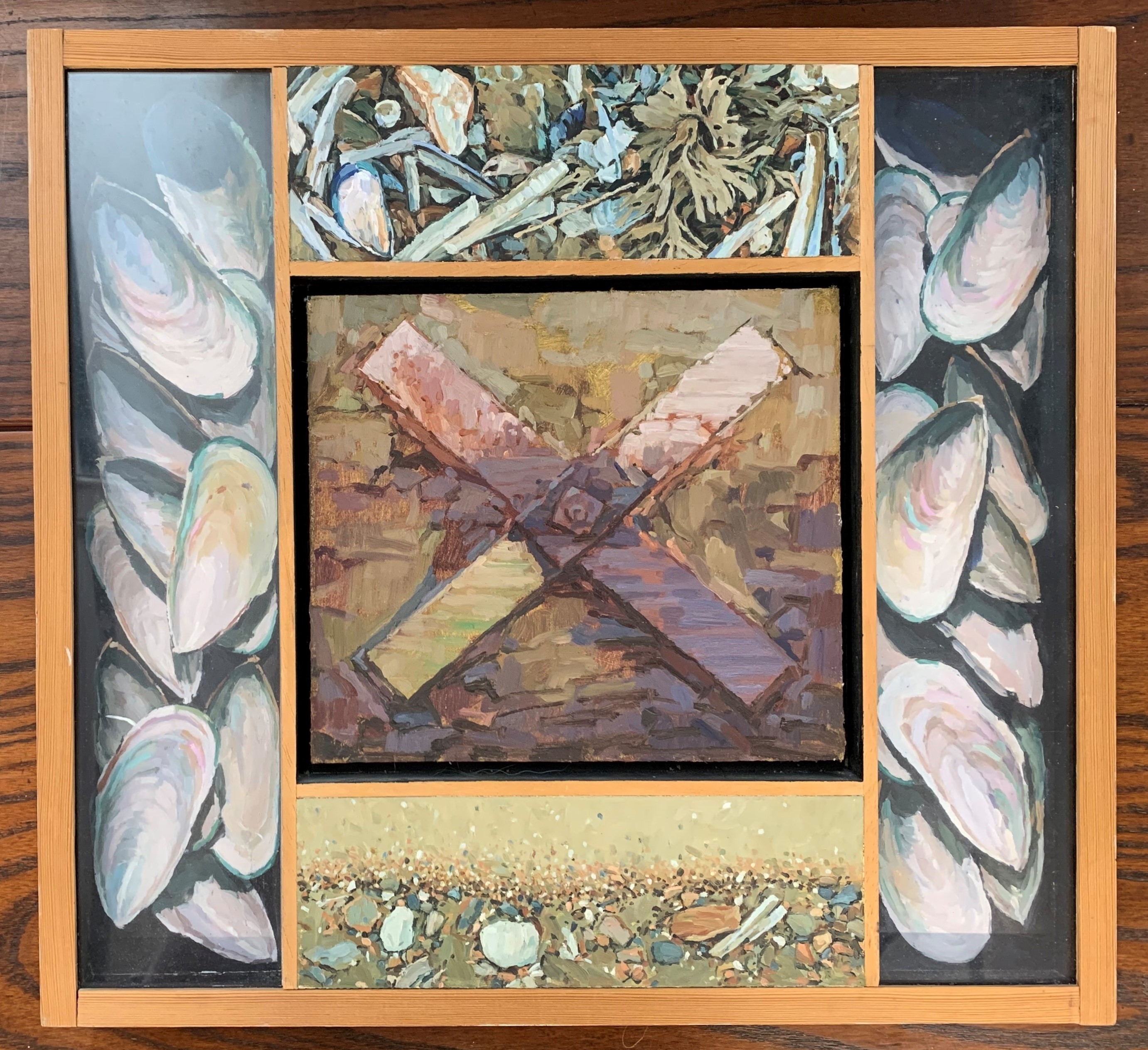 Artwork by Richard Dack, Brancaster Revisited, Made of Mixed Media On Board