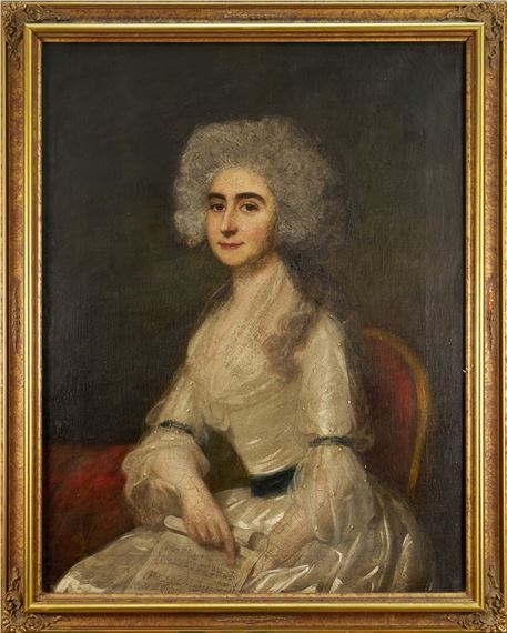 Portrait of a Lady, seated with a music score - Thomas Gainsborough