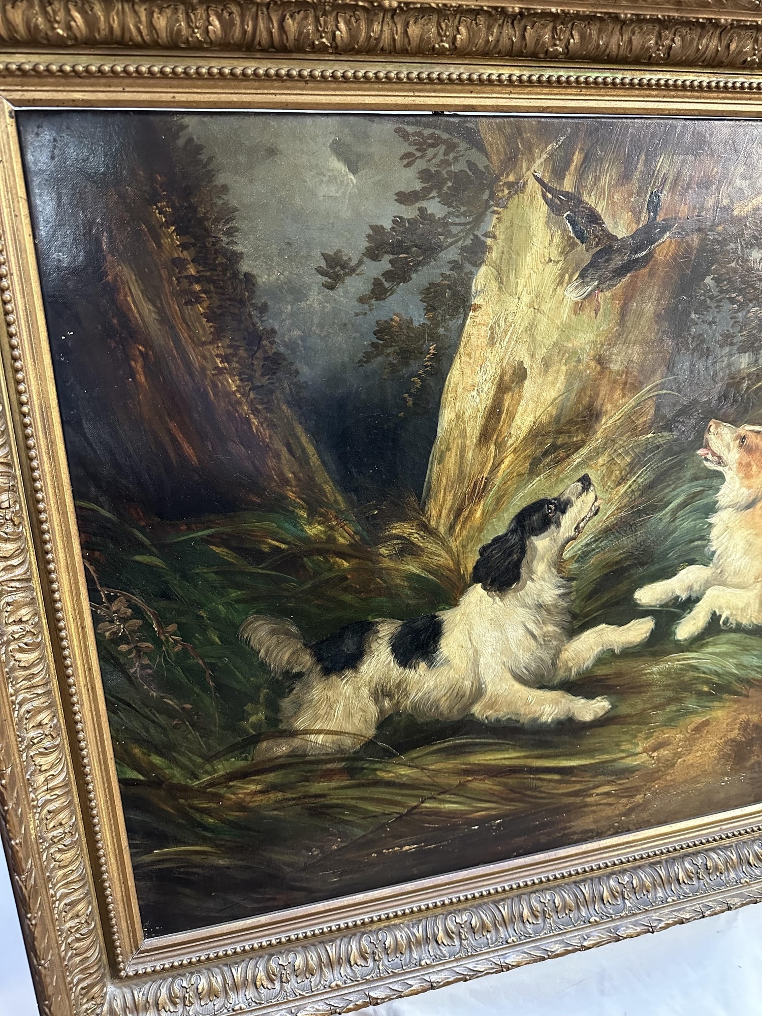 Gallery Detail: Richard Ansdell Gun Dogs Flushing Duck