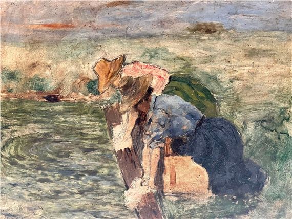 Women at the washhouse by A. Dupont