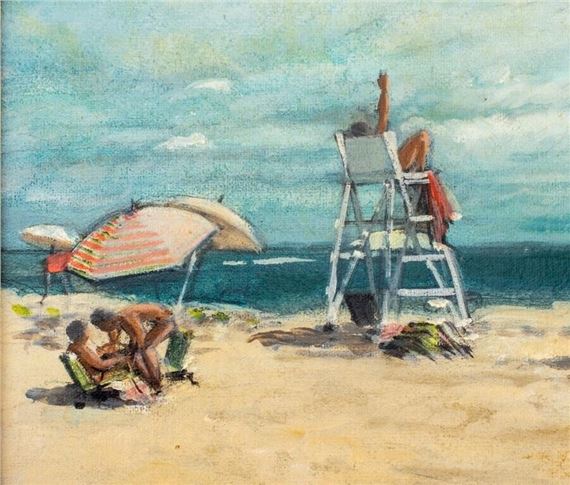 James Seeman | Beach Scene | MutualArt