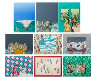 Eight Prints from &quot;Location and Scene&quot; Series - Masuo Ikeda