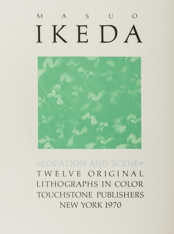 Artwork by Masuo Ikeda, Eight Prints from "Location and Scene" Series, Made of Lithographs In Colors On Wove Paper