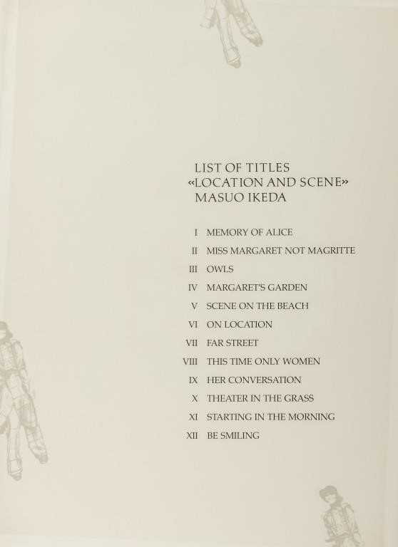 Artwork by Masuo Ikeda, Eight Prints from "Location and Scene" Series, Made of Lithographs In Colors On Wove Paper