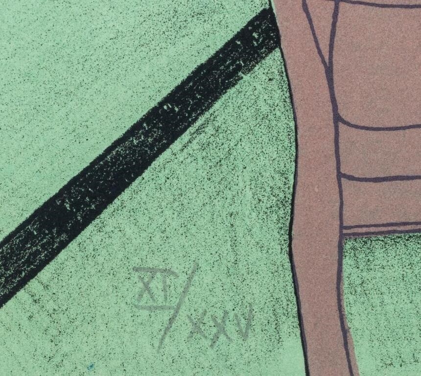 Artwork by Masuo Ikeda, Eight Prints from "Location and Scene" Series, Made of Lithographs In Colors On Wove Paper