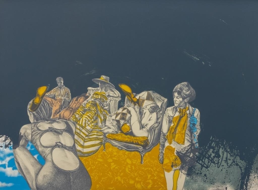 Artwork by Masuo Ikeda, Eight Prints from "Location and Scene" Series, Made of Lithographs In Colors On Wove Paper