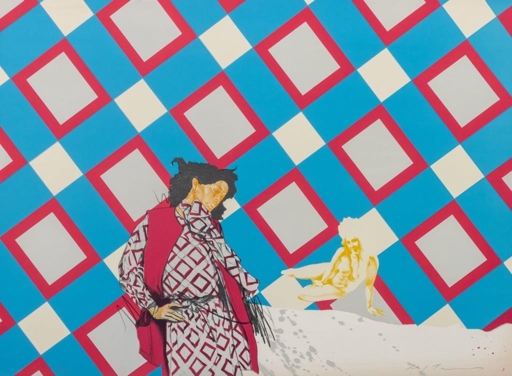 Artwork by Masuo Ikeda, Eight Prints from "Location and Scene" Series, Made of Lithographs In Colors On Wove Paper