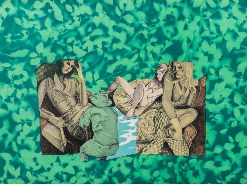 Artwork by Masuo Ikeda, Eight Prints from "Location and Scene" Series, Made of Lithographs In Colors On Wove Paper