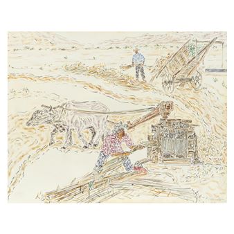 Working in the Field - Inji Efflatoun