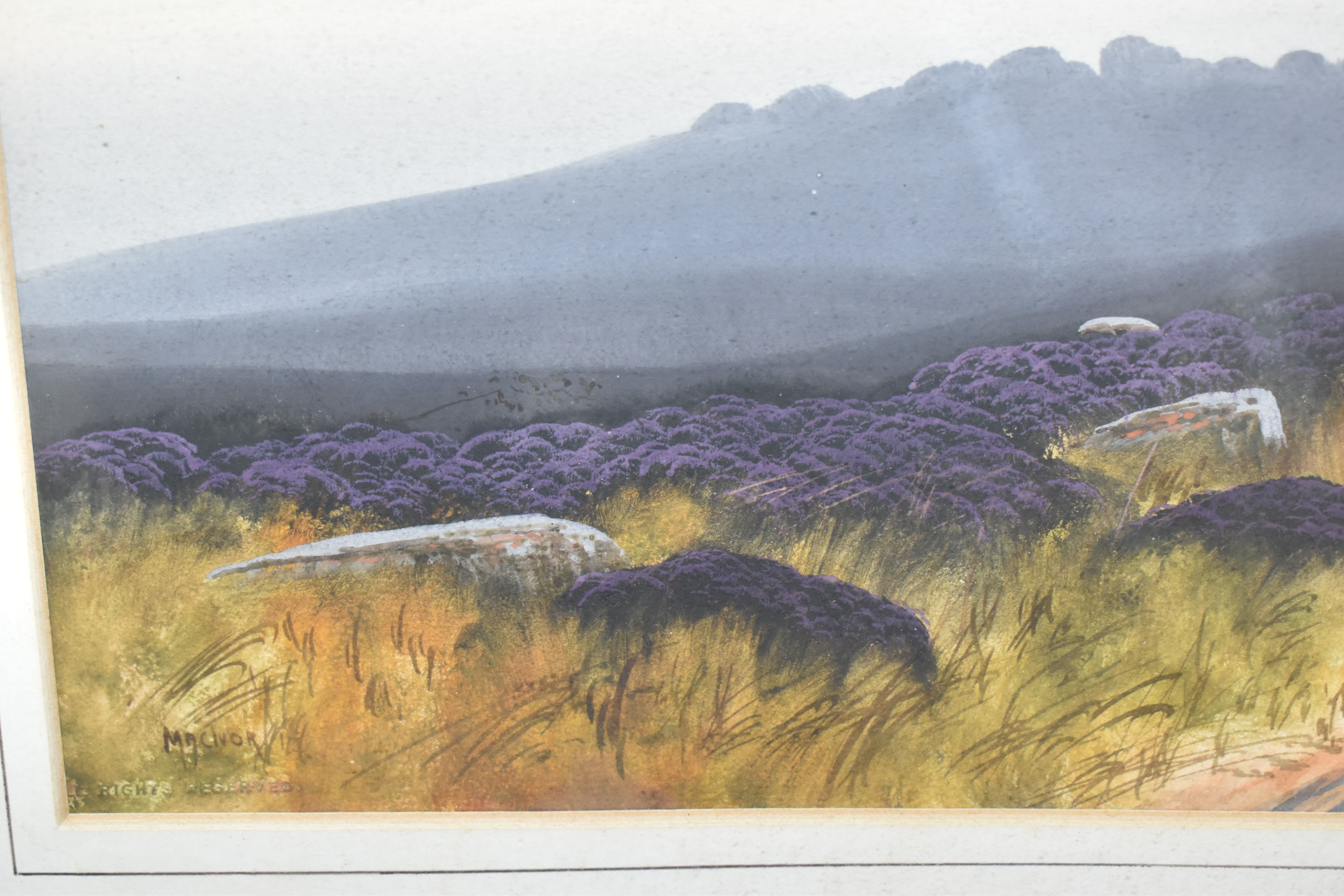 Artwork by Monica Macivor, NEAR OKEHAMPTON, DARTMOOR, Made of Watercolour On Paper