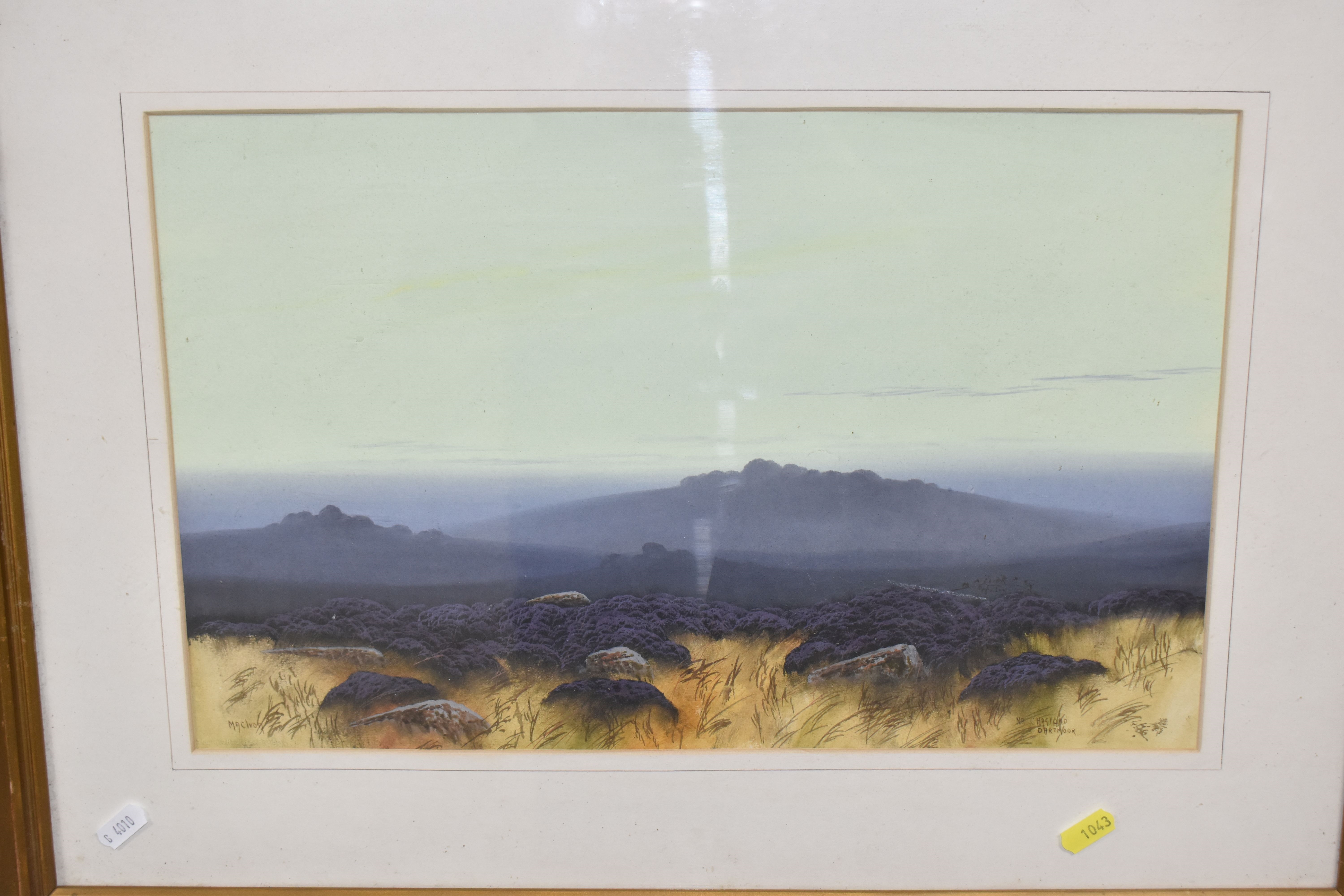 Artwork by Monica Macivor, NEAR OKEHAMPTON, DARTMOOR, Made of Watercolour On Paper