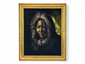 Original Portrait Painting of a Woman - Ellen Henne Goodale