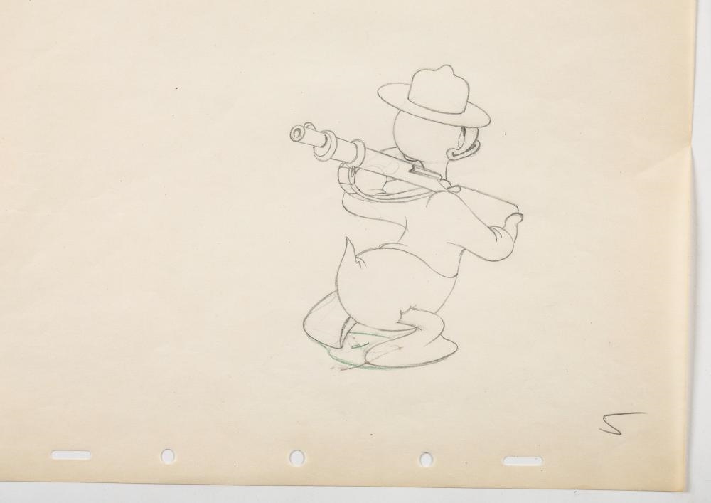 Walt Disney | 3 Original Donald Duck Animation Production Drawings ...