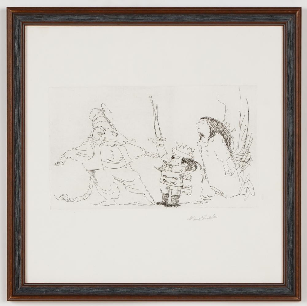 Artwork by Maurice Sendak, Mouse King and Nutcracker, Made of Etching