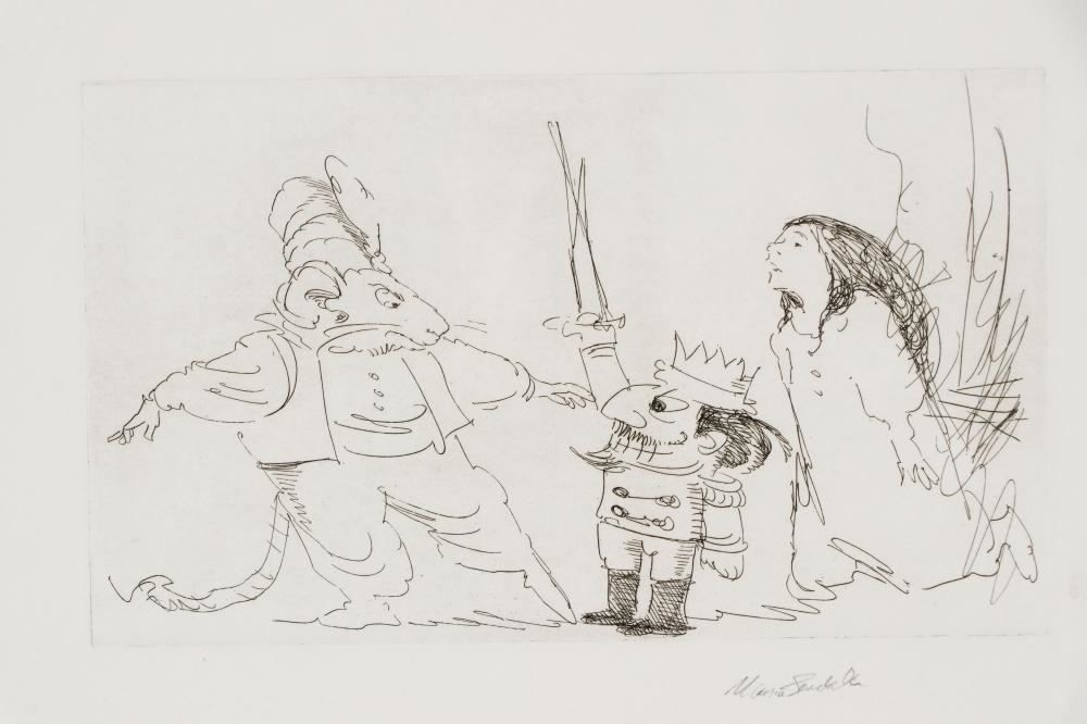 Artwork by Maurice Sendak, Mouse King and Nutcracker, Made of Etching