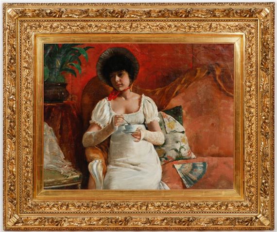 Julius Rolshoven | Tea Time (1887) | MutualArt