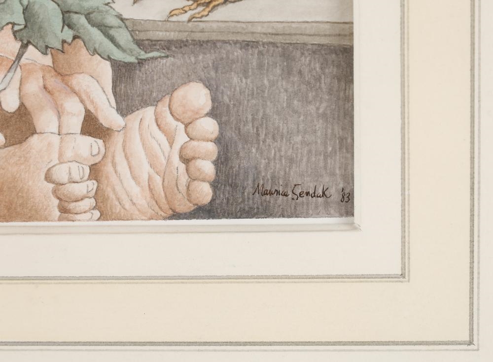 Artwork by Maurice Sendak, Sunflower Child, Made of Pencil And Watercolor Drawing