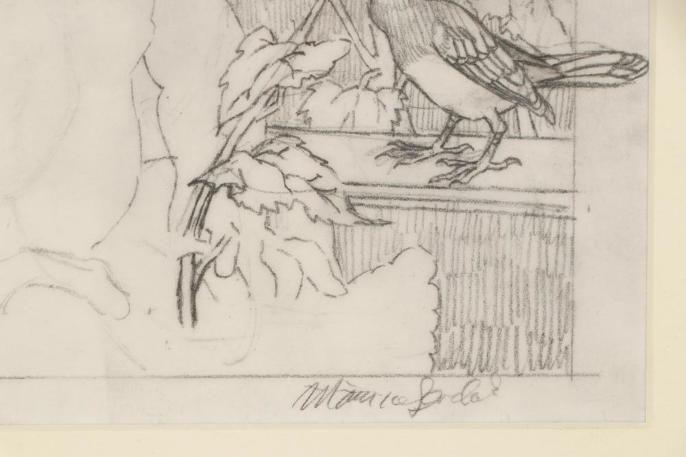 Artwork by Maurice Sendak, Baby by the Window (Sunflower Baby, Made of Original Illustration Drawings