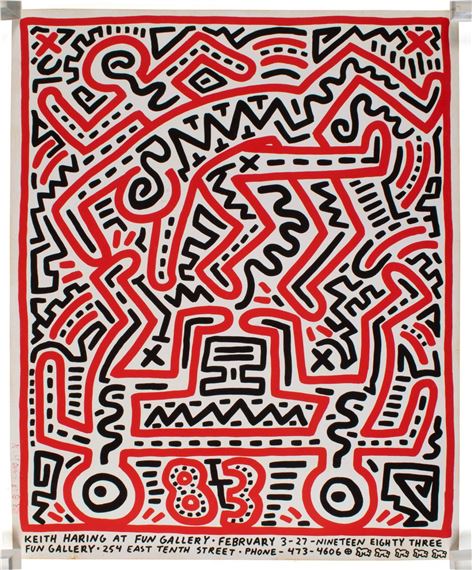 FUN GALLERY EXHIBITION POSTER - Keith Haring